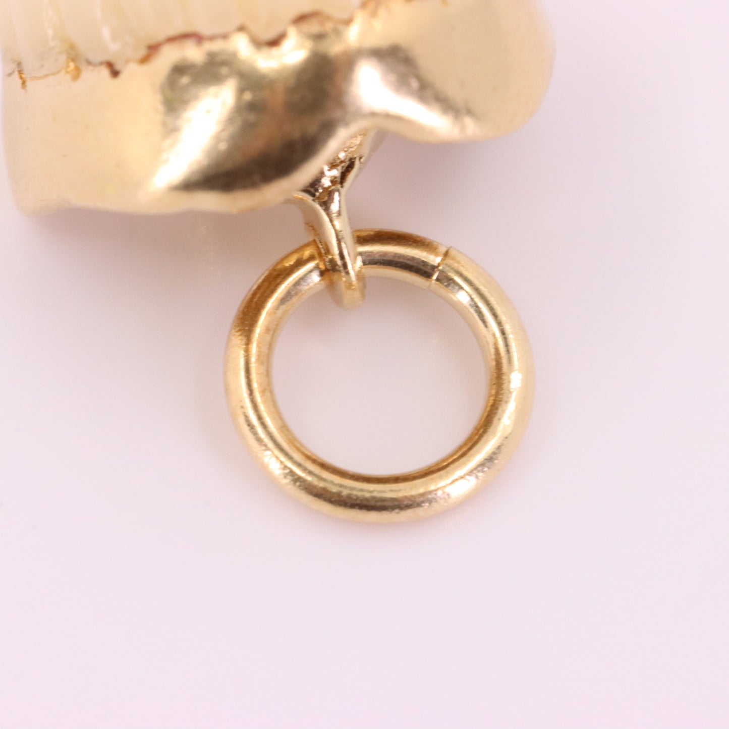 Vintage 18ct Yellow Gold Denture Teeth Charm Pendant Novelty Dental Collectible