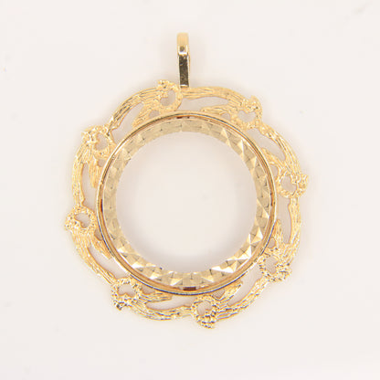 Vintage 9ct Gold Hallmarked Full Sovereign Coin Holder Pendant