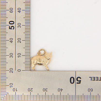 Vintage 9ct Gold Hallmarked Cat Charm Pendant Collectable