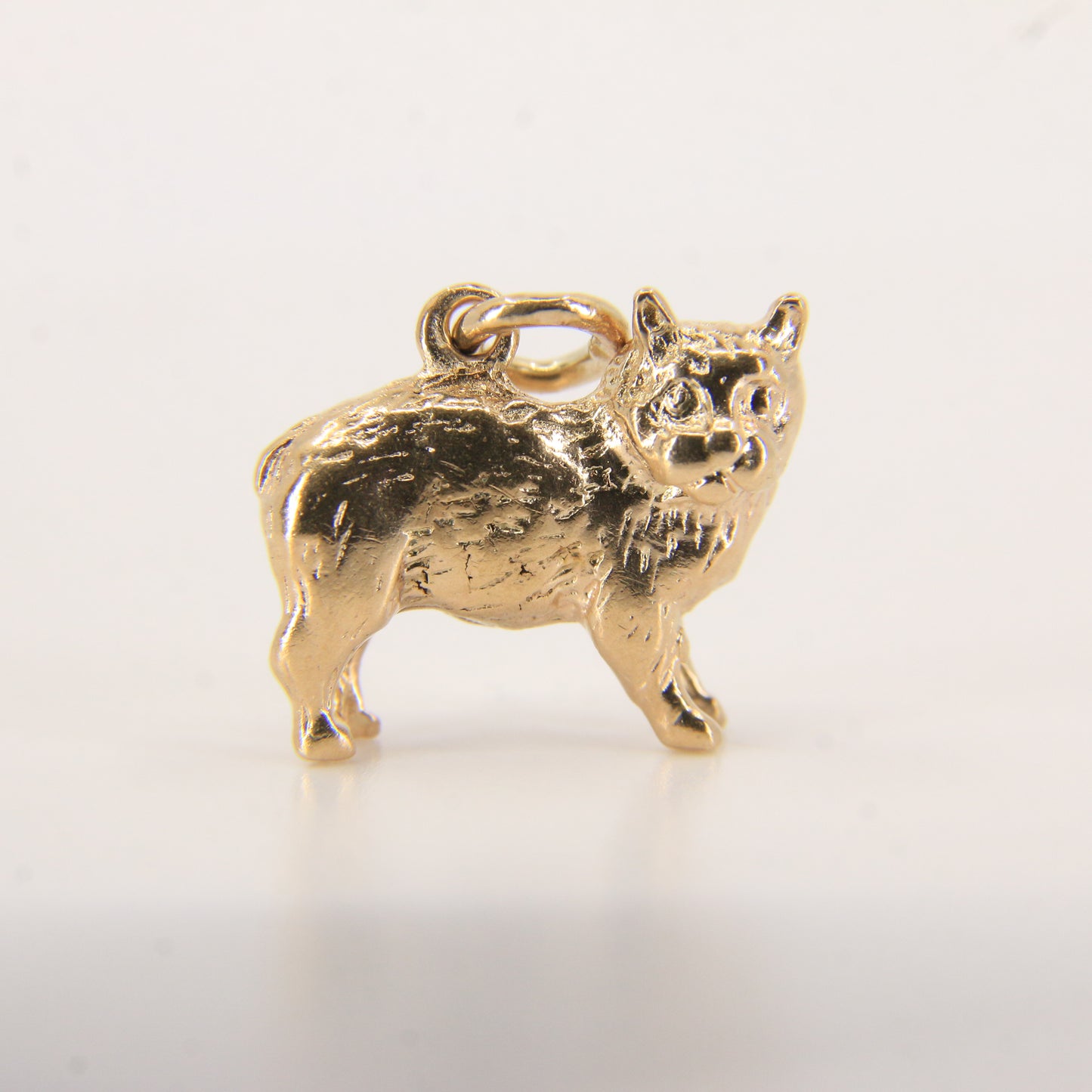 Vintage 9ct Gold Hallmarked Cat Charm Pendant Collectable