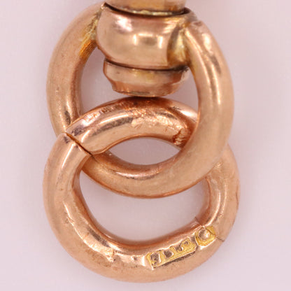 Antique 9ct Rose Gold Albert Dog Clip Clasp Thick Charm Holder Jewellery Finding