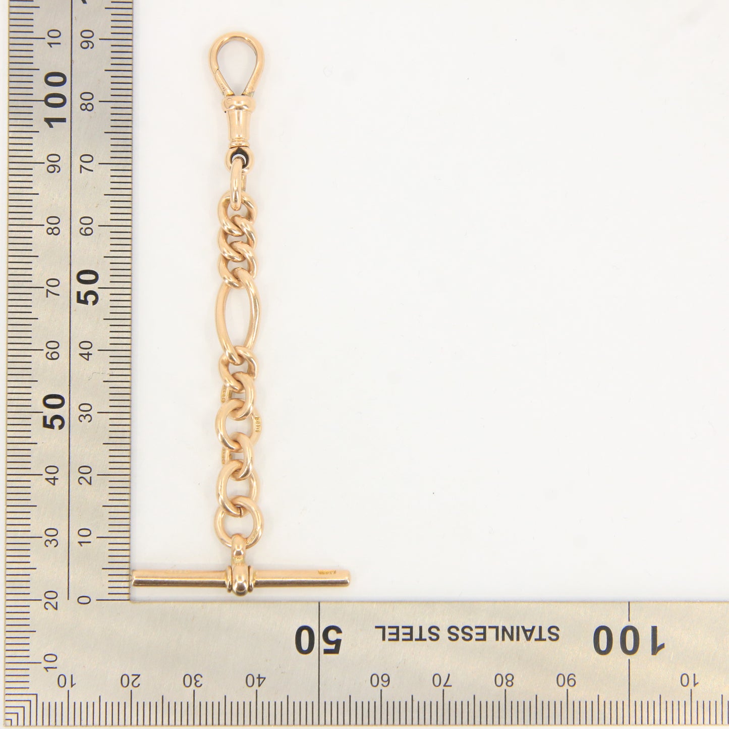Antique 9ct Hallmarked Gold Part Albert T Bar 3.5 Inch Necklace Extender Chain