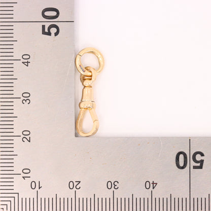 Antique 9ct Hallmarked Yellow Gold Dog Clip Clasp Jewellery Finding Charm Holder