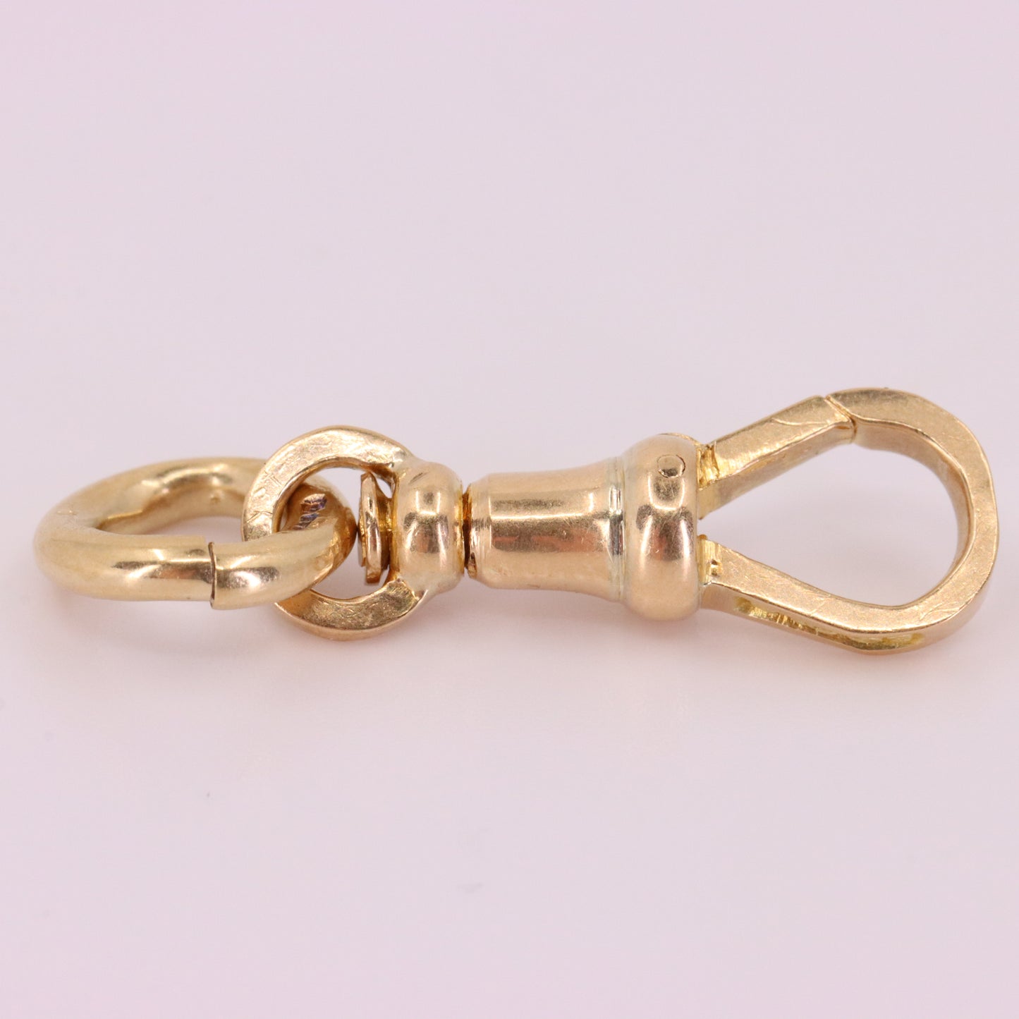 Antique 9ct Hallmarked Yellow Gold Dog Clip Clasp Jewellery Finding Charm Holder