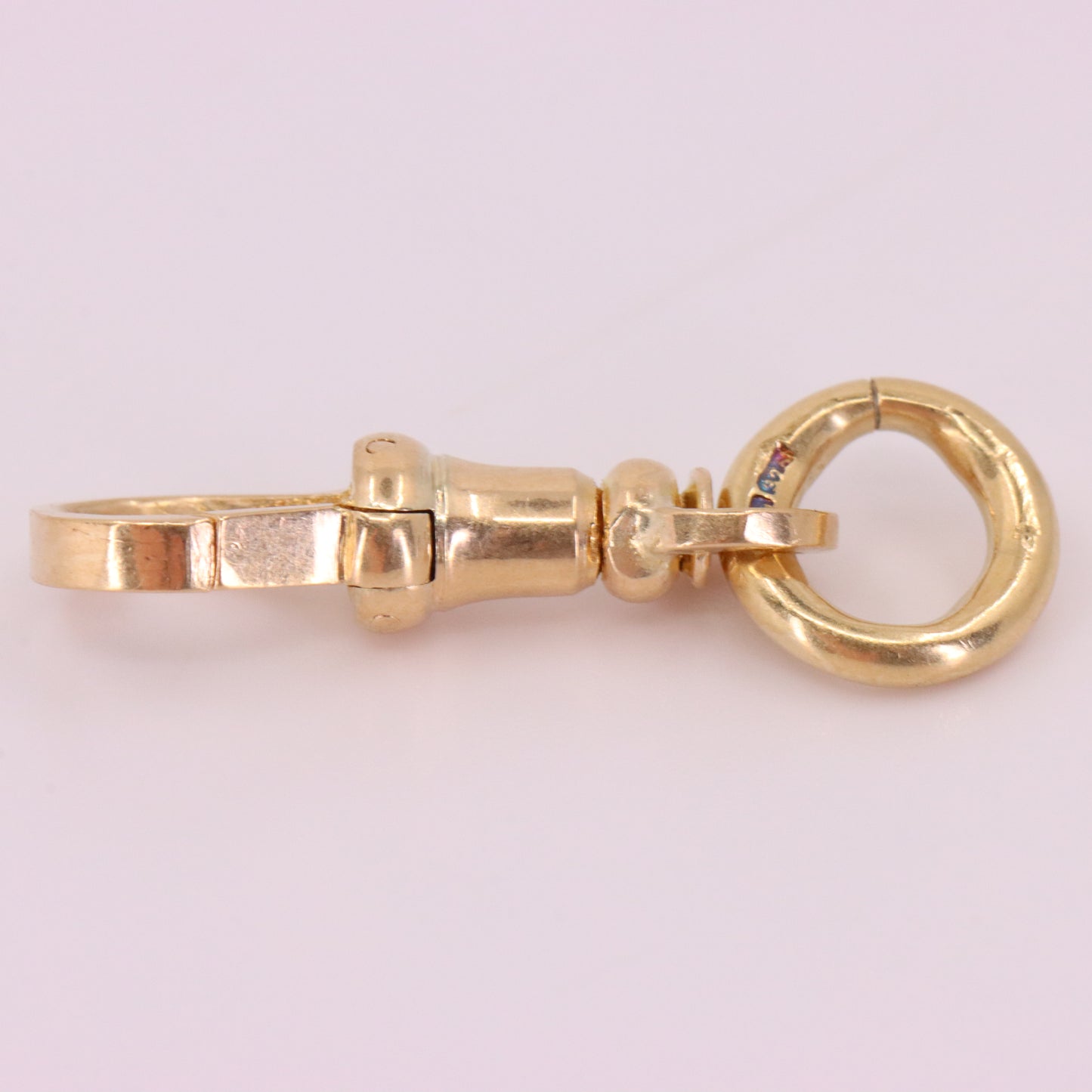 Antique 9ct Hallmarked Yellow Gold Dog Clip Clasp Jewellery Finding Charm Holder