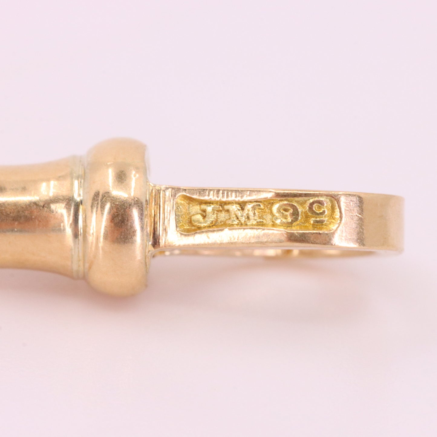 Antique 9ct Hallmarked Yellow Gold Dog Clip Clasp Jewellery Finding Charm Holder
