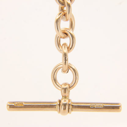 Antique 9ct Hallmarked Gold Part Albert T Bar 3.5 Inch Necklace Extender Chain