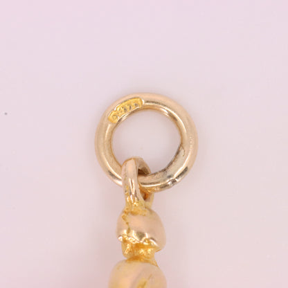 Vintage 9ct Hallmarked Gold Ballerina Dancer Woman Charm Ballet Pendant Gift