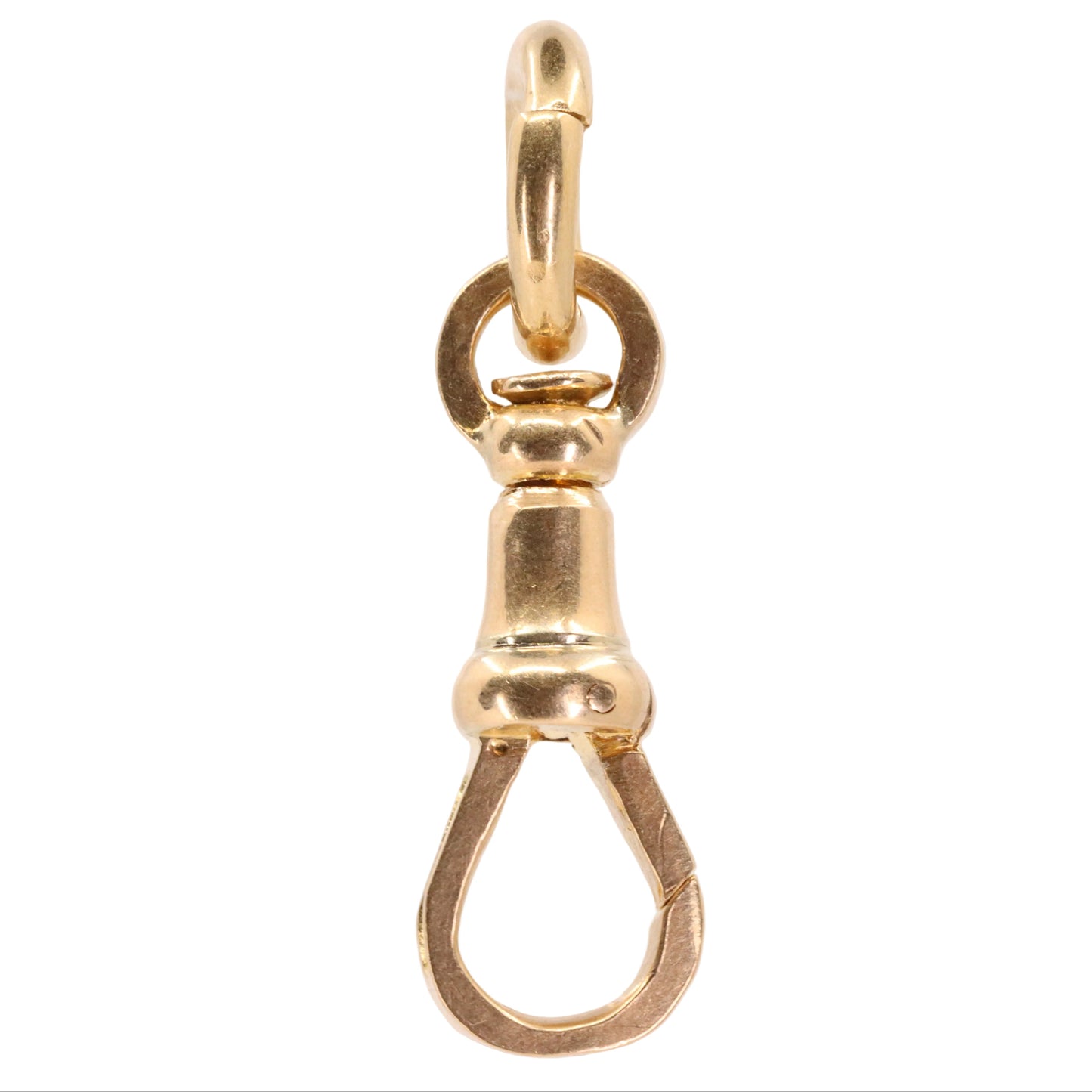Antique 9ct Hallmarked Yellow Gold Dog Clip Clasp Jewellery Finding Charm Holder