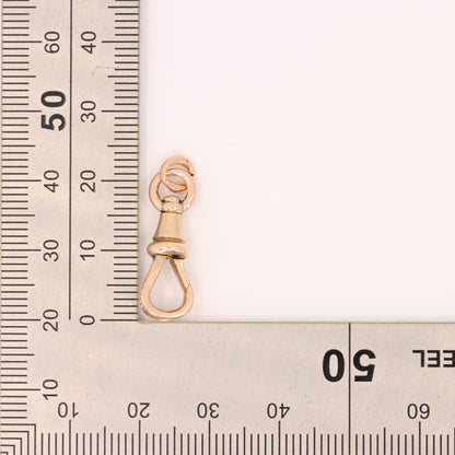 Antique 9ct Rose Gold Dog Clip Clasp Jewellery Finding Charm Handpicked Gift