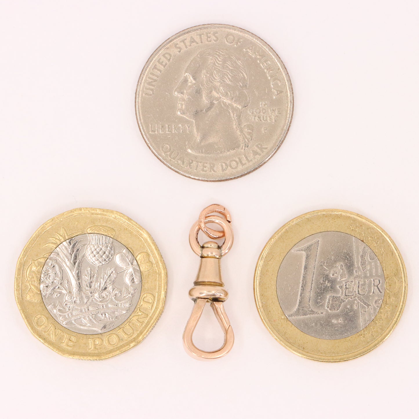Antique 9ct Rose Gold Dog Clip Clasp Jewellery Finding Charm Handpicked Gift