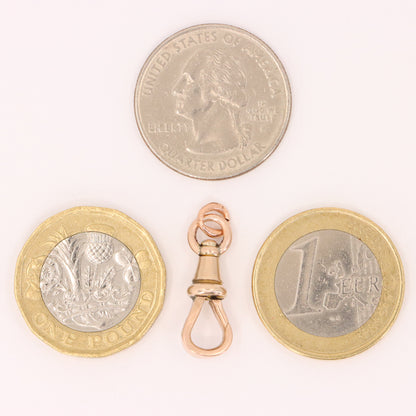 Antique 9ct Rose Gold Dog Clip Clasp Jewellery Finding Charm Handpicked Gift