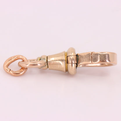 Antique 9ct Rose Gold Dog Clip Clasp Jewellery Finding Charm Handpicked Gift
