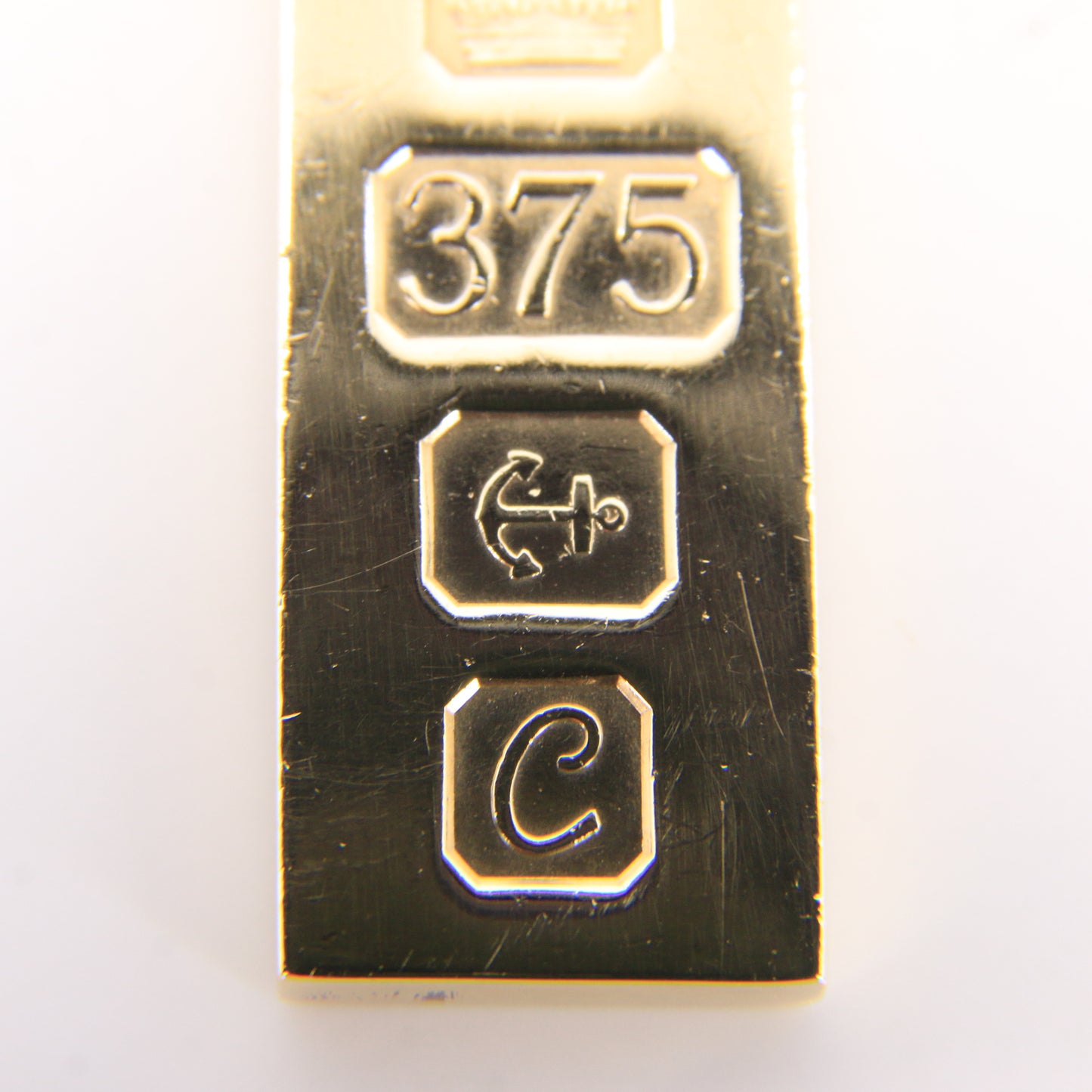Vintage 9ct Hallmarked Yellow Gold 1977 Ingot Pendant 0.55oz Smooth Bar