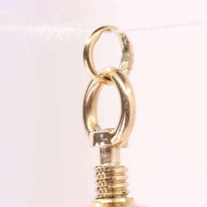 Antique 9ct Yellow Gold Swivel Open Screw Dog Clip Clasp Jewellery Finding Gift