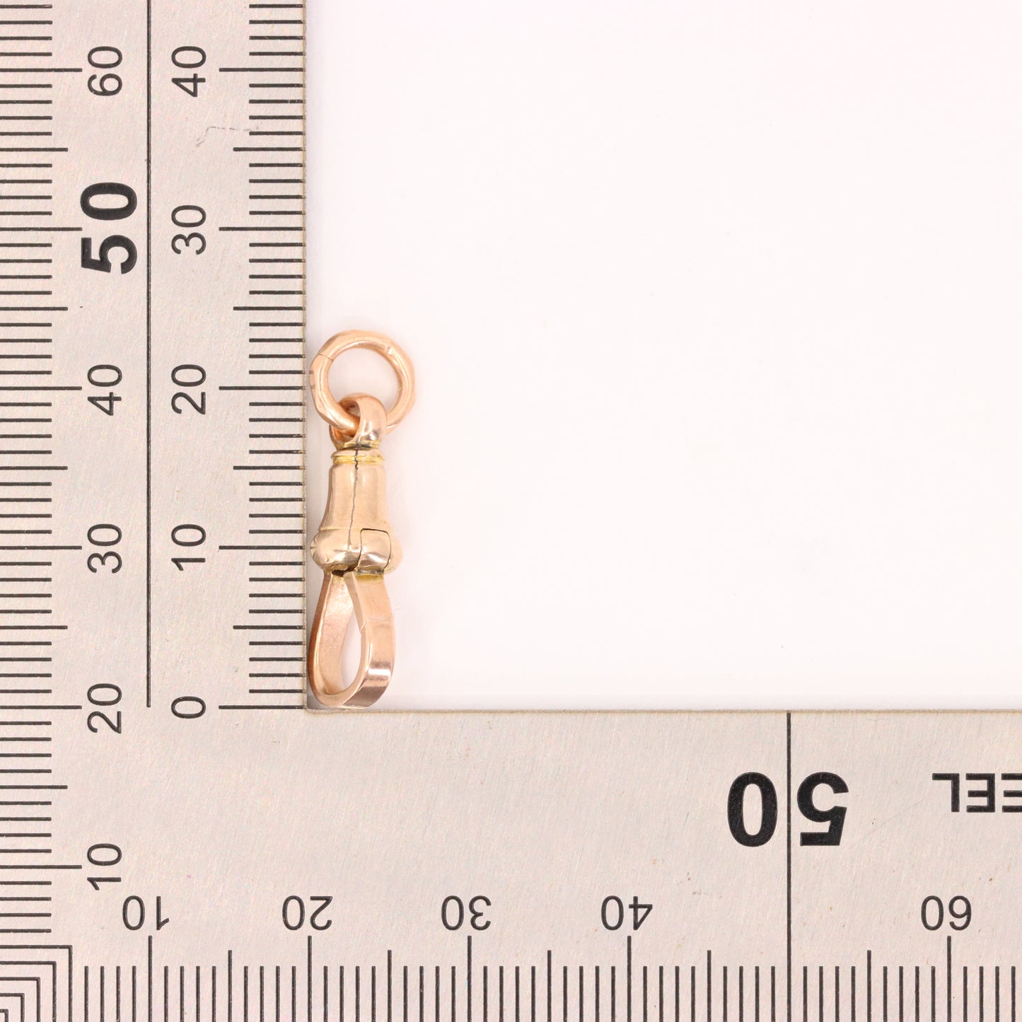 Antique 9ct Rose Gold Dog Clip Clasp Jewellery Finding Pendant Charm Handpicked