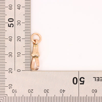 Antique 9ct Rose Gold Dog Clip Clasp Jewellery Finding Pendant Charm Handpicked