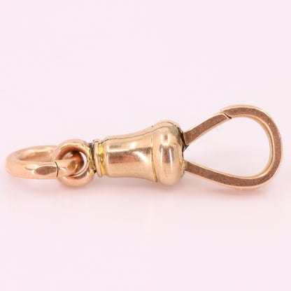 Antique 9ct Rose Gold Dog Clip Clasp Jewellery Finding Pendant Charm Handpicked