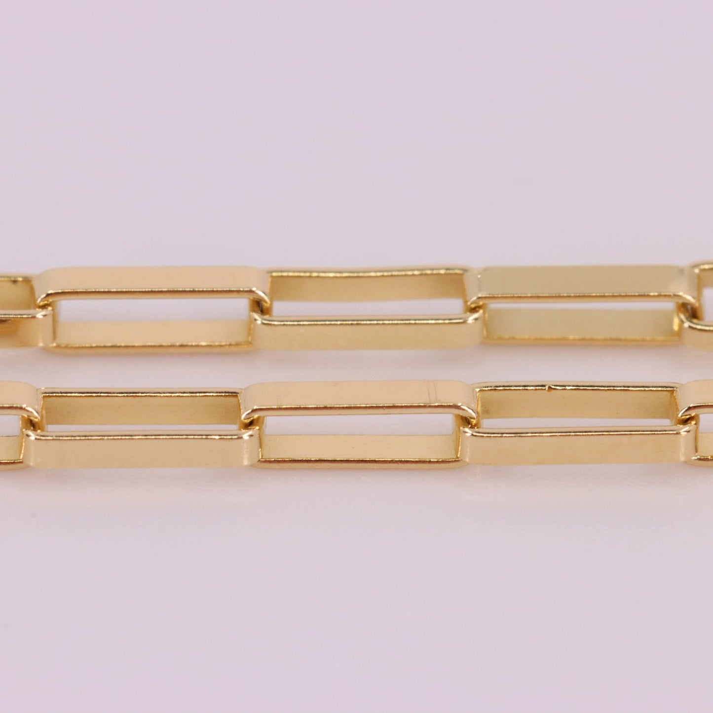 Vintage 9ct Hallmarked Gold 20 Inch Rectangular Box Link Chain Necklace Boxed