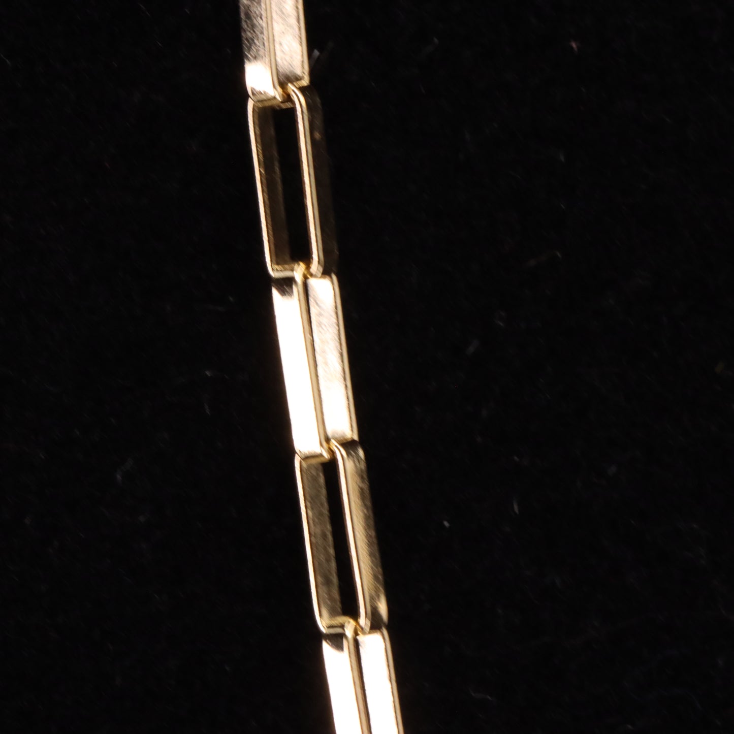 Vintage 9ct Hallmarked Gold 20 Inch Rectangular Box Link Chain Necklace Boxed