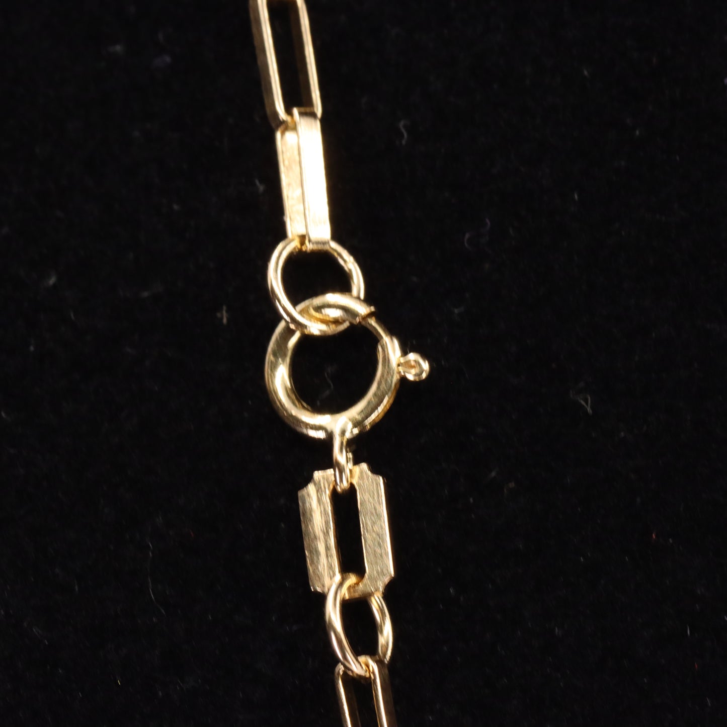 Vintage 9ct Hallmarked Gold 20 Inch Rectangular Box Link Chain Necklace Boxed
