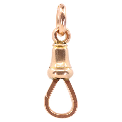 Antique 9ct Rose Gold Dog Clip Clasp Jewellery Finding Pendant Charm Handpicked