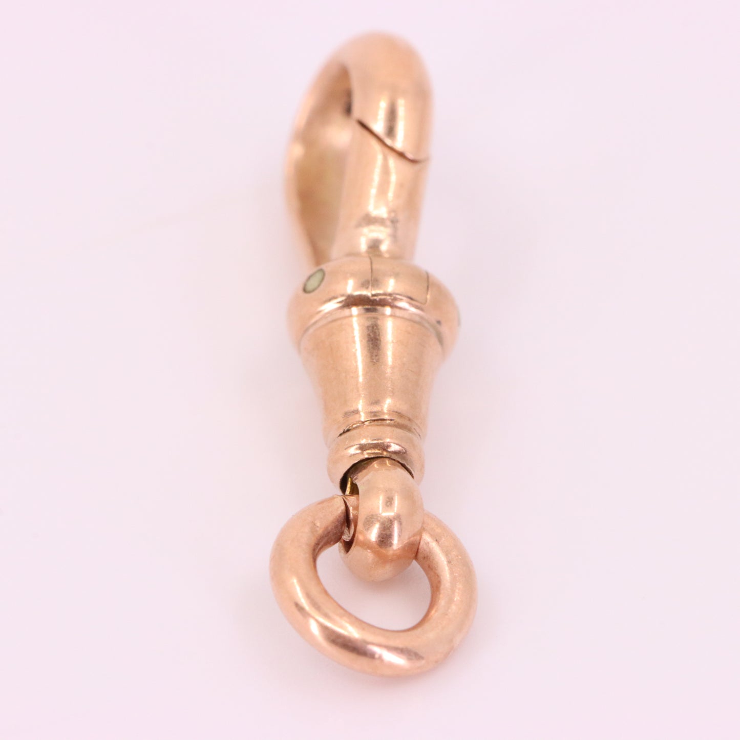 Antique 9ct Rose Gold Albert Dog Clip Clasp Charm Holder Pendant Finding Pendant