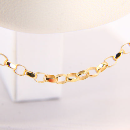 Vintage 24" 9ct Belcher Style Chain Necklace Hallmarked Yellow Gold Boxed