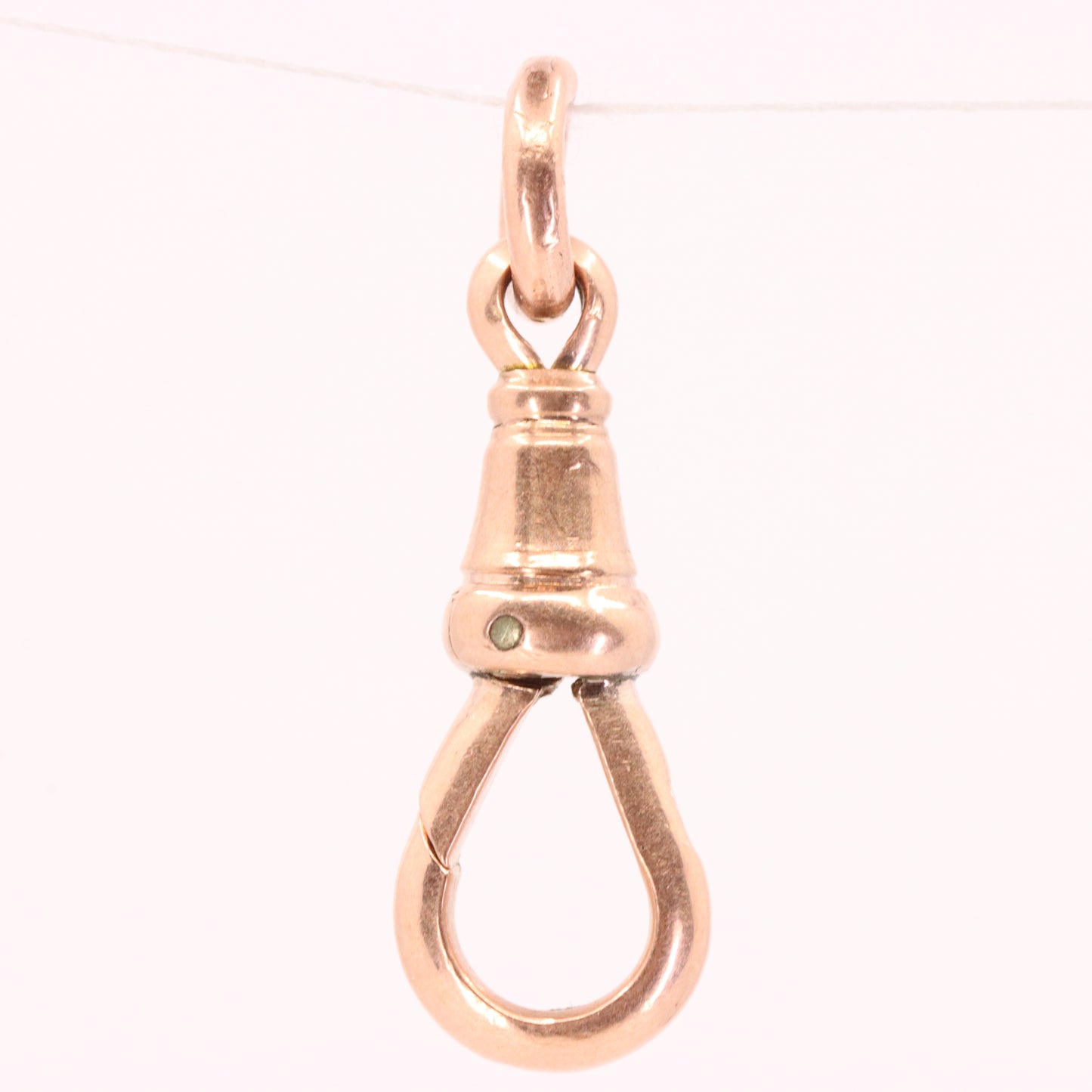 Antique 9ct Rose Gold Albert Dog Clip Clasp Charm Holder Pendant Finding Pendant