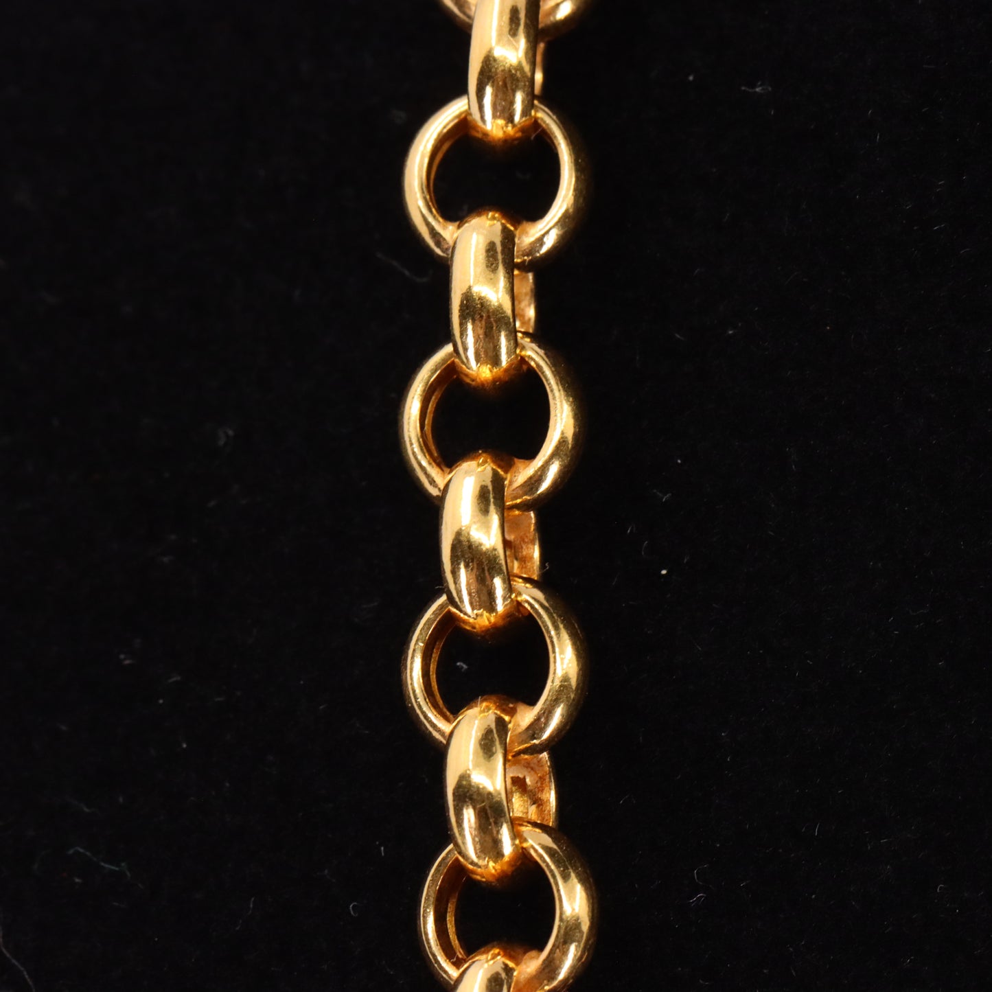 Vintage 9ct Hallmarked Gold Belcher Chain Charm Necklace 20.5 Inch Adjustable Boxed Gift