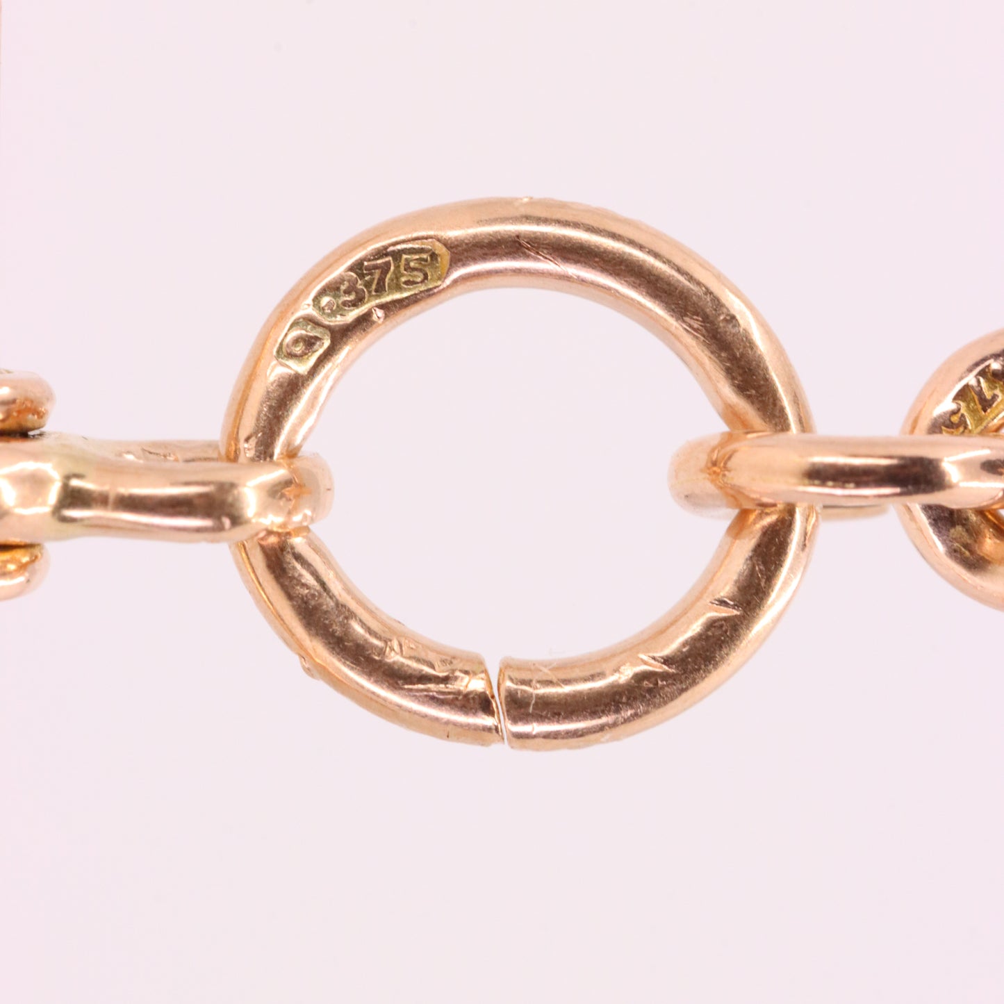 Antique 9ct Hallmarked Gold 2.6 Inch Albert Chain Extension T Bar Spring Clip