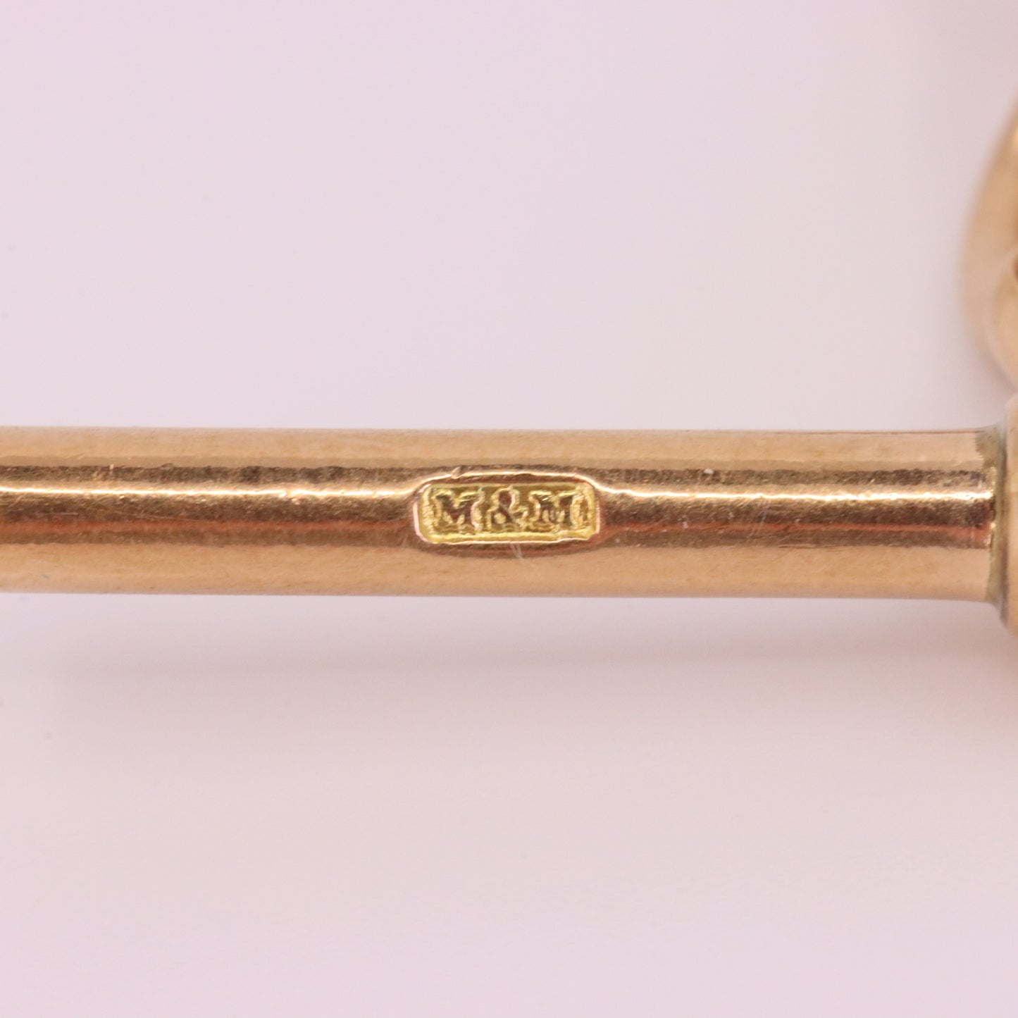 Antique 9ct Hallmarked Rose Gold 2 Inch Albert Chain Extension T Bar Spring Clip