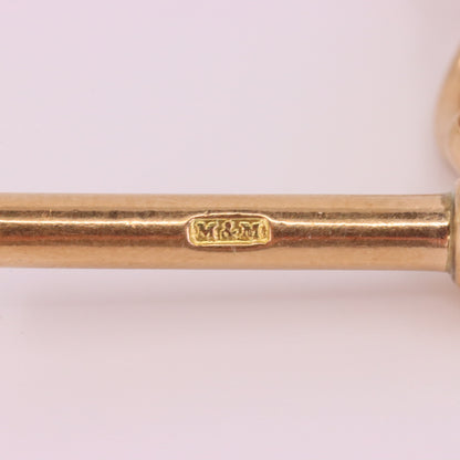 Antique 9ct Hallmarked Rose Gold 2 Inch Albert Chain Extension T Bar Spring Clip