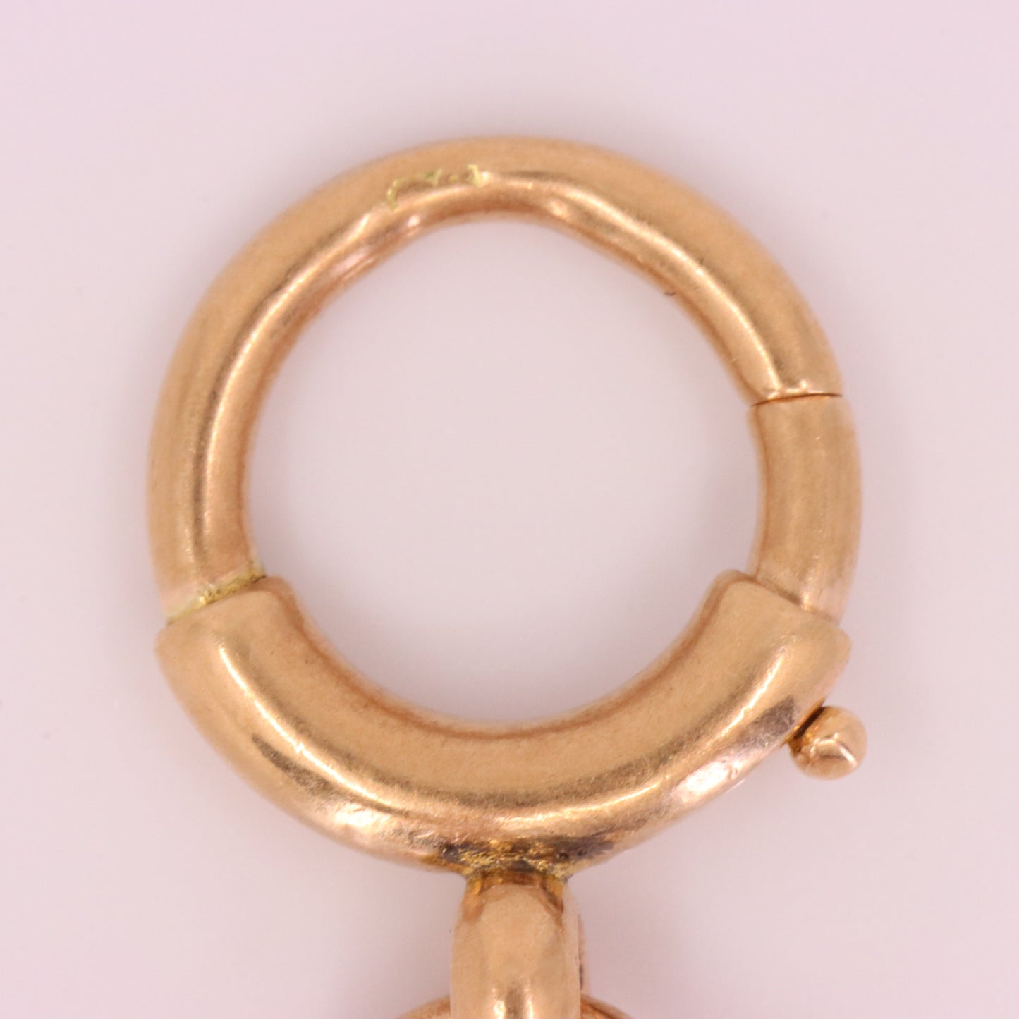 Antique 9ct Hallmarked Rose Gold 2 Inch Albert Chain Extension T Bar Spring Clip