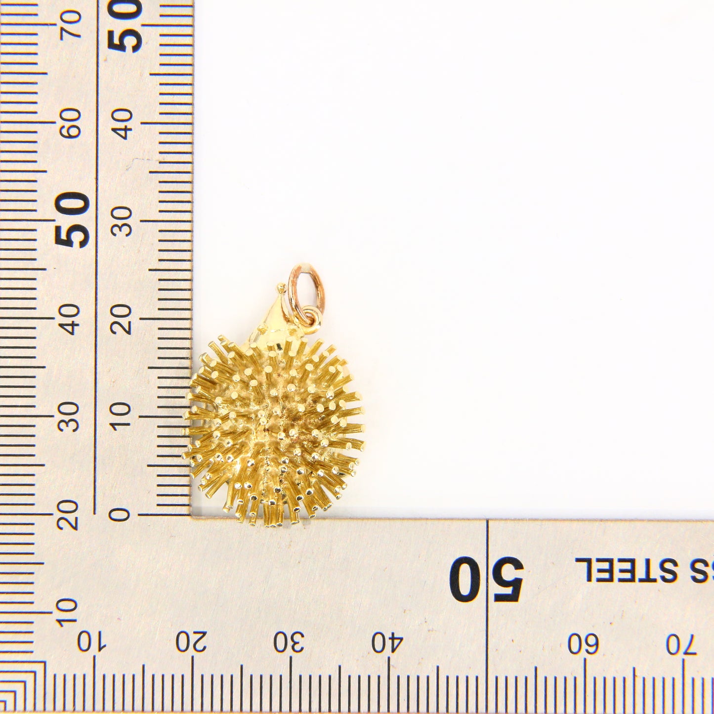 Vintage 9ct Gold Hedgehog Pendant Yellow Gold Animal Charm