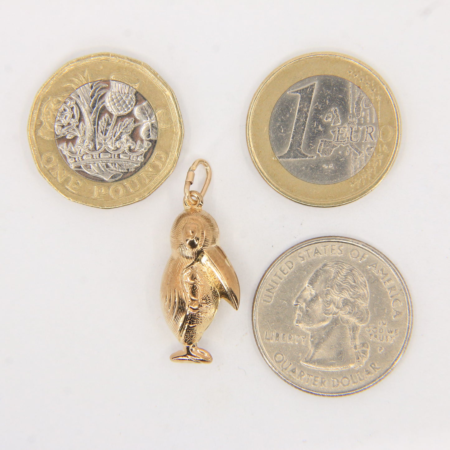 Vintage 9ct Hallmarked Yellow Gold Toucan Pendant Bird Animal Charm Gift