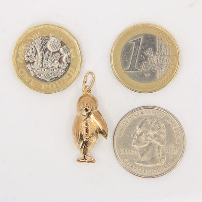 Vintage 9ct Hallmarked Yellow Gold Toucan Pendant Bird Animal Charm Gift