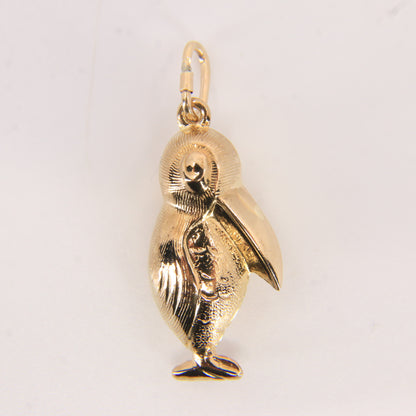 Vintage 9ct Hallmarked Yellow Gold Toucan Pendant Bird Animal Charm Gift