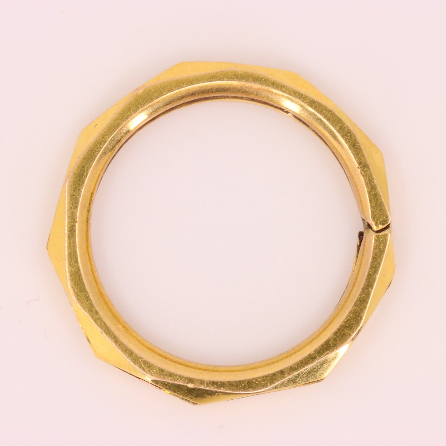Vintage 9ct Yellow Gold Split Ring Suspension Loop Jewellery Finding Attachment