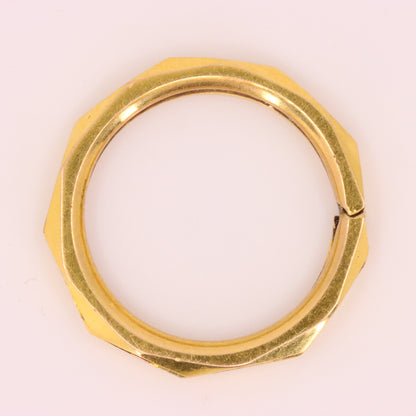 Vintage 9ct Yellow Gold Split Ring Suspension Loop Jewellery Finding Attachment