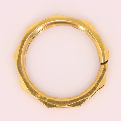 Vintage 9ct Yellow Gold Split Ring Suspension Loop Jewellery Finding Attachment