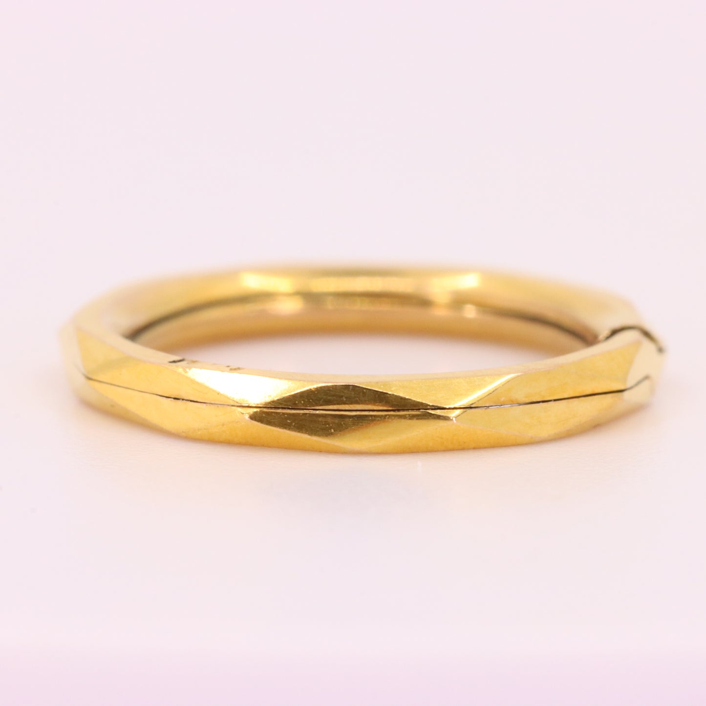 Vintage 9ct Yellow Gold Split Ring Suspension Loop Jewellery Finding Attachment
