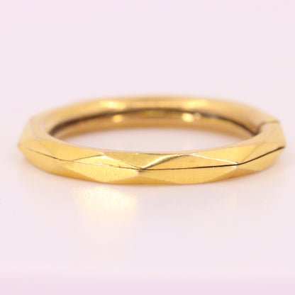 Vintage 9ct Yellow Gold Split Ring Suspension Loop Jewellery Finding Attachment
