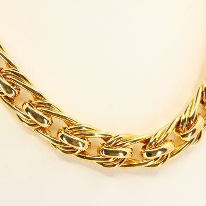 Vintage 18ct Heavy Yellow Gold Necklace British Hallmarked Gold Chain Necklace