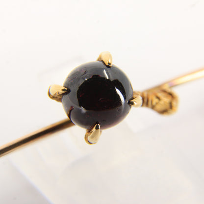 Antique 9ct Garnet Claw Brooch Yellow Gold Eagle or Dragon’s Claw Boxed Gift