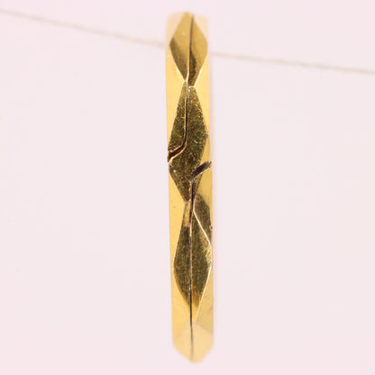 Vintage 9ct Yellow Gold Split Ring Suspension Loop Jewellery Finding Attachment