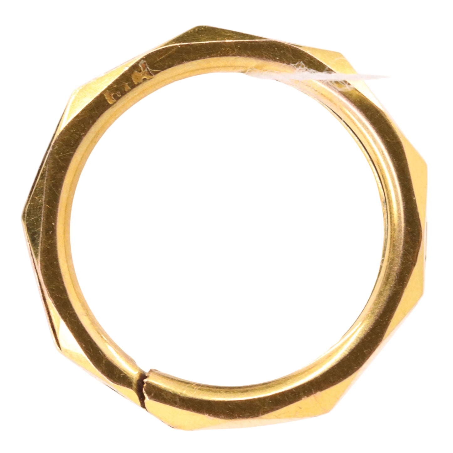 Vintage 9ct Yellow Gold Split Ring Suspension Loop Jewellery Finding Attachment