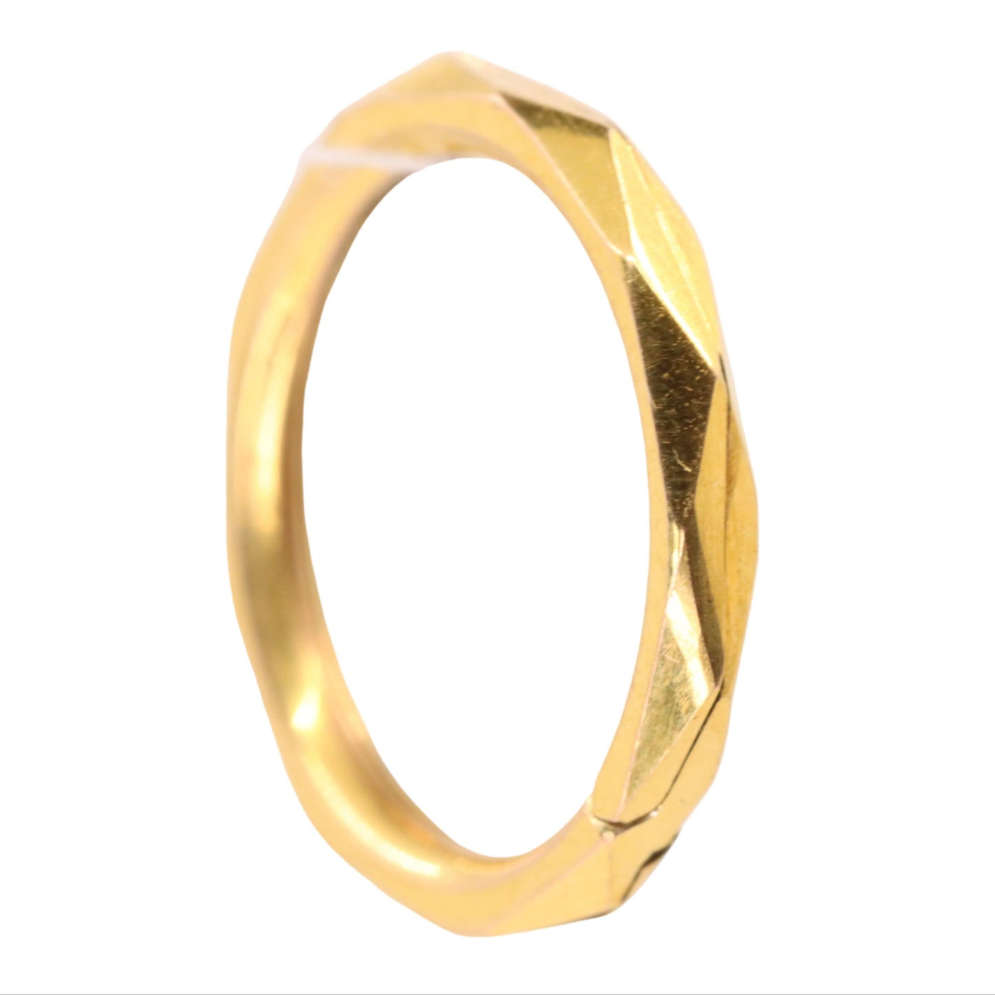 Vintage 9ct Yellow Gold Split Ring Suspension Loop Jewellery Finding Attachment