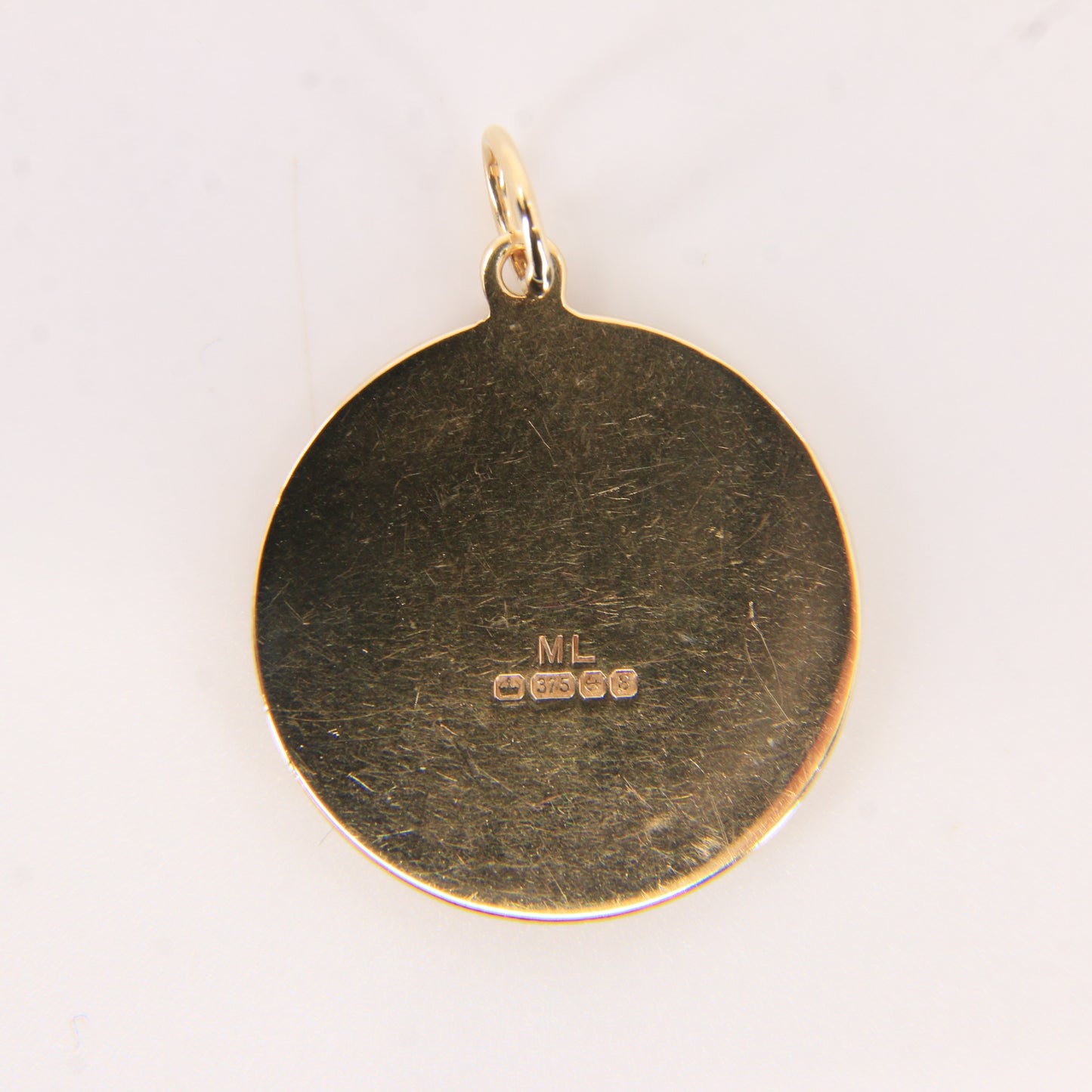 Vintage 9ct Hallmarked Yellow Gold Virgo Zodiac Pendant Astrology Charm Gift
