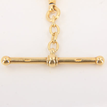 Antique 18ct Gold Swivel T-Bar Pendant 1.75" Part Albert Necklace Extender